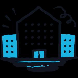 a five story building